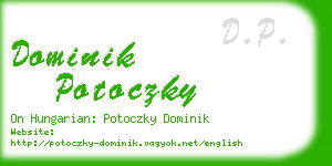 dominik potoczky business card